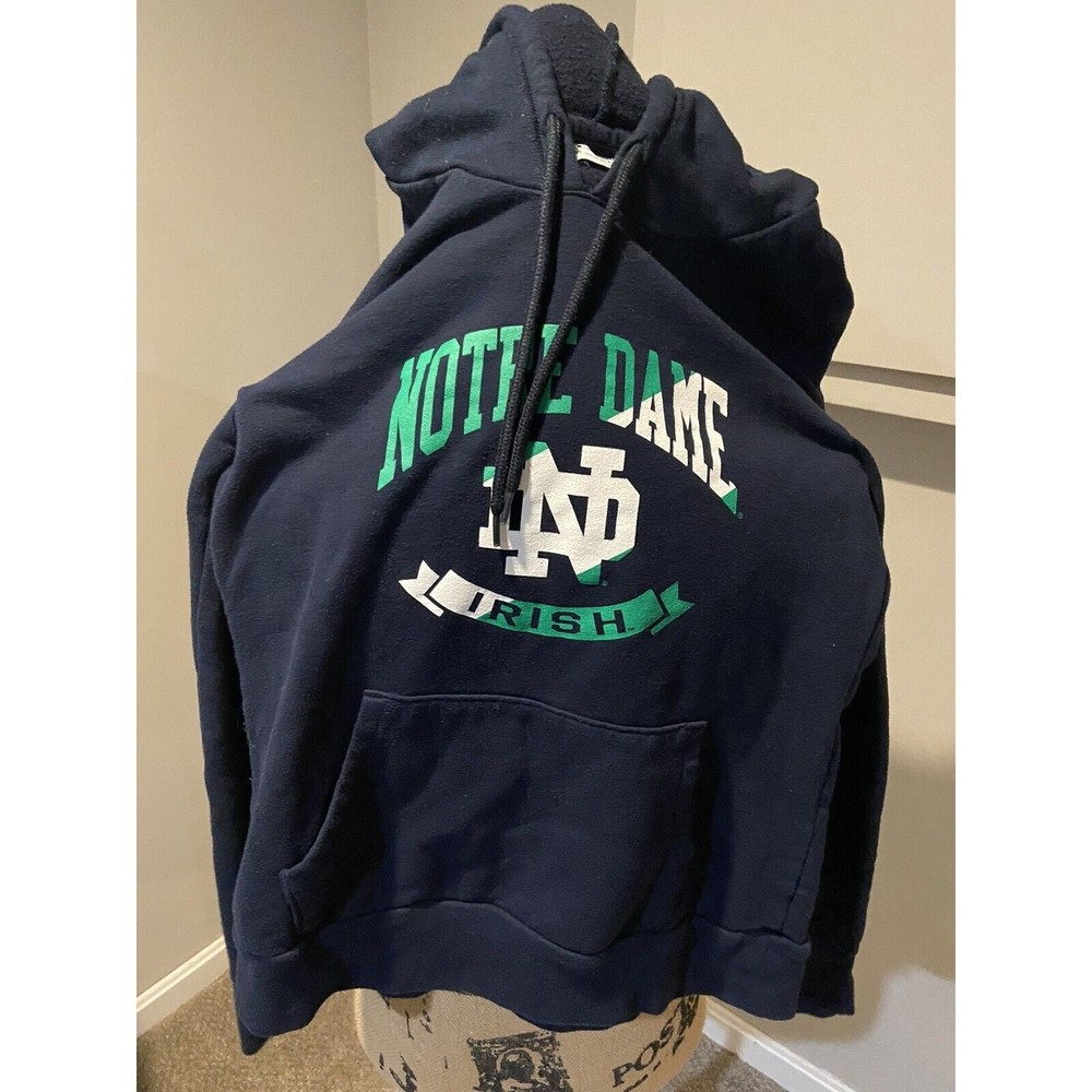Youth Notre Dame hoodie, medium, champion,  Irish, Navy And Green Hoodie